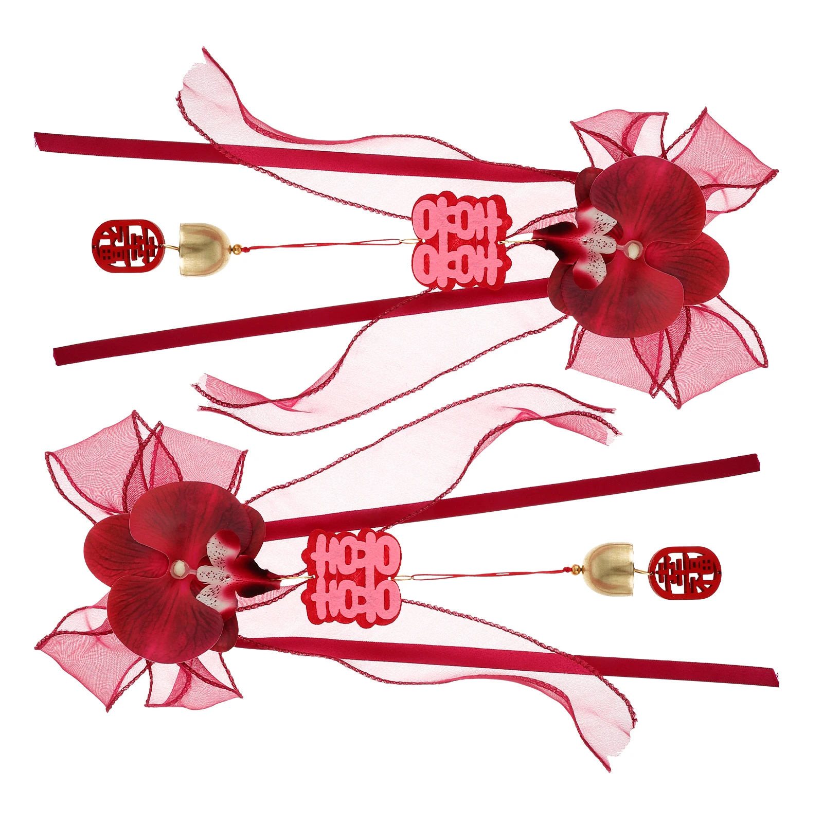 

2Pcs Wedding Decoration Handle Flowers Realistic Garland Holdback Tiebacks for Curtain Car Window Mirror Handle