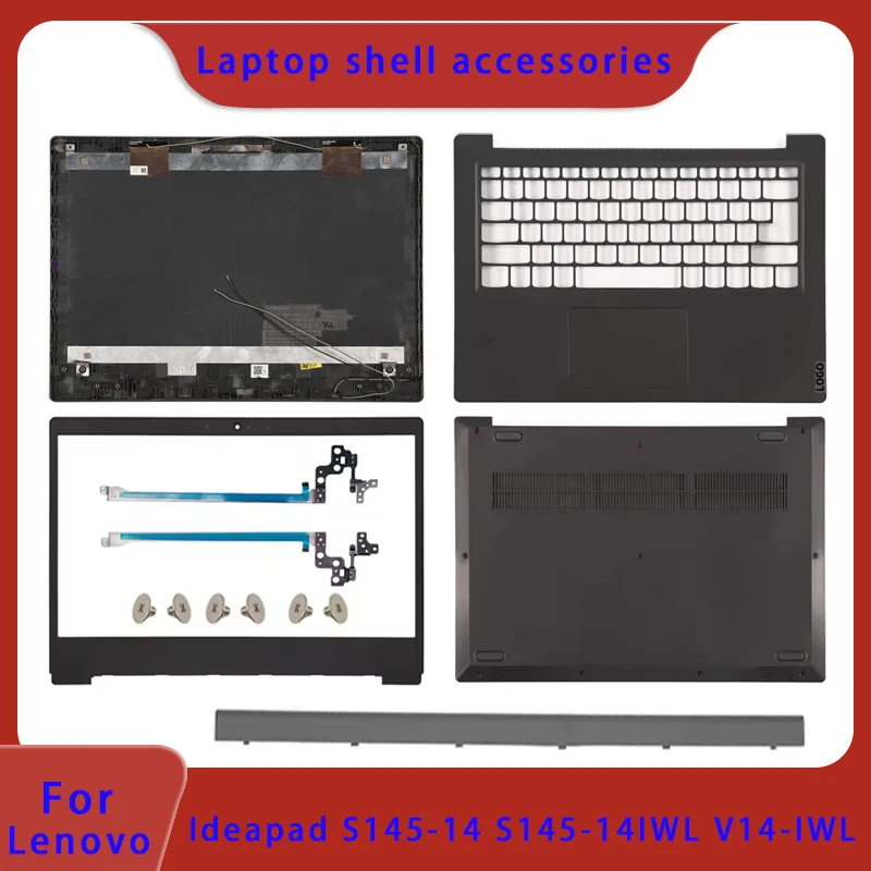 

Совершенно новый верхний чехол для ноутбука Lenovo Ideapad S145-14 V14-IWL S145-14IWL 2019, передняя рамка, подставка для рук, нижняя крышка шарнира