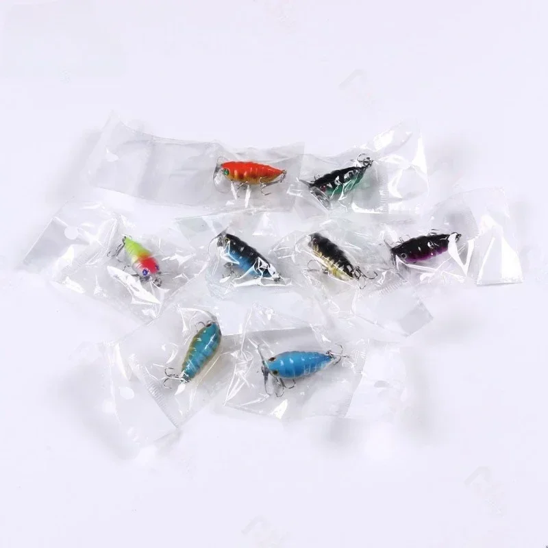 Floating Bionic Bait for Fishing, Artificial Wobblers, Colorful Insect, Fake Lures, Fishing Tackle, 4cm Length, 4.4g, 1Pc