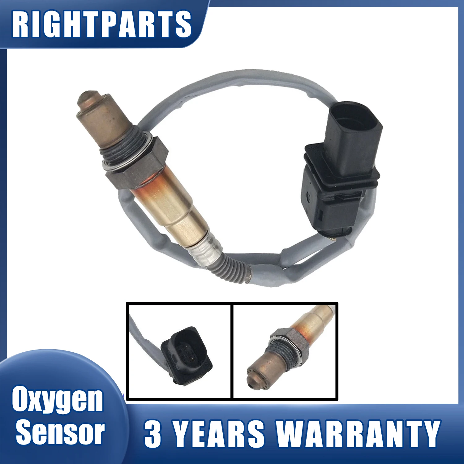 RIGHTPARTS Car O2 Oxygen Sensor 03L906262Q 0281004191 For VW Beetle CC Golf Jetta Skoda Octavia Lambda Probe Sensor Auto Parts