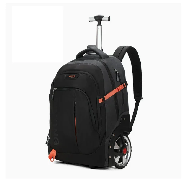 

Men Rolling Backpack Bag Waterproof Backpack with Wheels Business and Travel Commuter, Carry on Backpack with Laptop Compartment