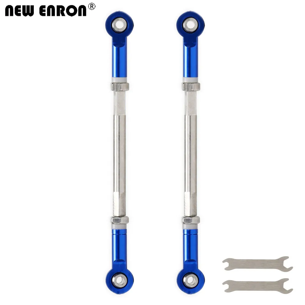 NEW ENRON 2Pcs 110MM Stainless Steel Adjustable Front Toe Links 8547 FOR Traxxas Unlimited Desert Racer UDR 85076-4 85086-4