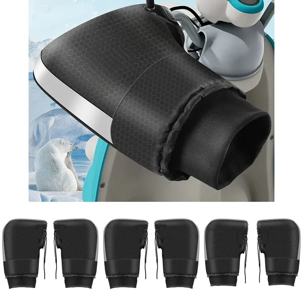 

1Pair Thermal Motorcycle Handlebar Muffs Waterproof Windproof Waterproof Handlebar Mitts E-Bike Cycling Warmer Motorbike Gloves