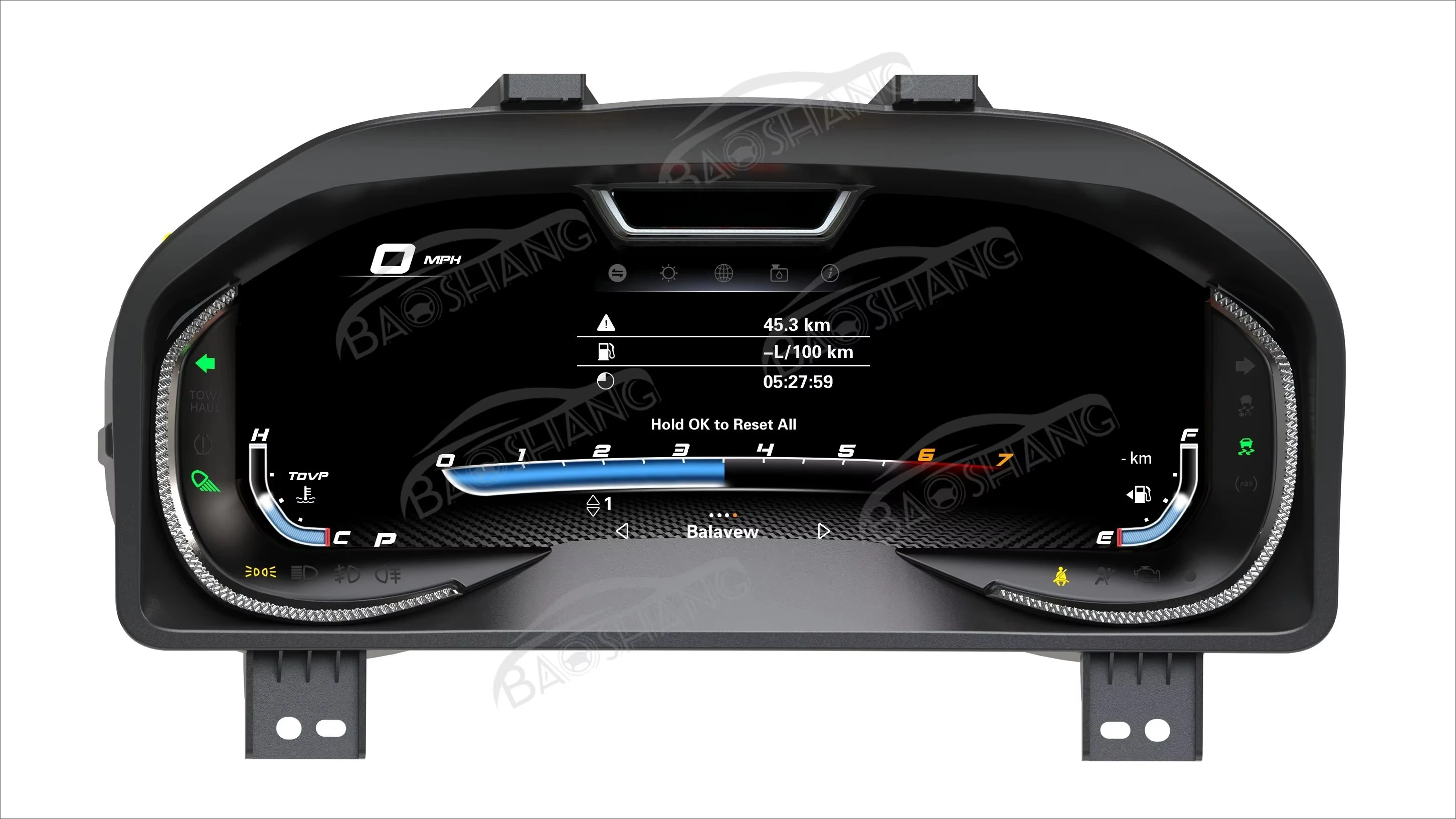 Panel Instrumen Digital 12.3 Inci untuk Ram 2013-2018 GPS Navi LCD Dashboard Mobil Speedometer LCD Pemutar Multimedia