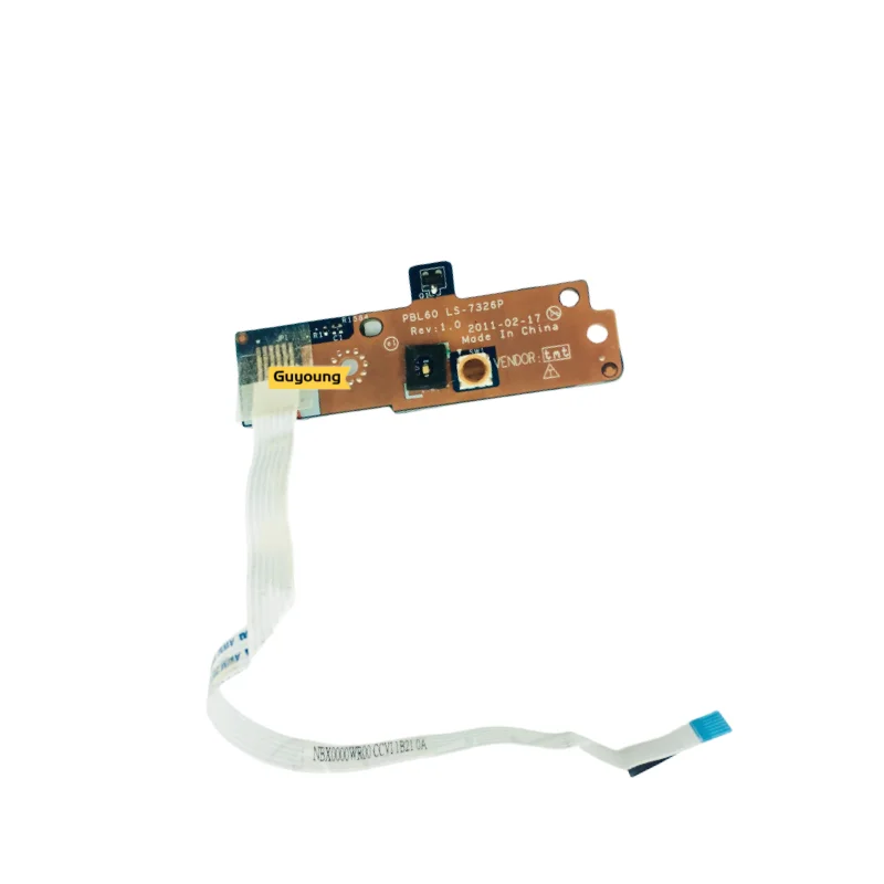 

For ASUS X53U X53Z X53B K53U K53Z K53T A53U Laptop Power Button Board with Cable LS-7326P Repairing Accessories