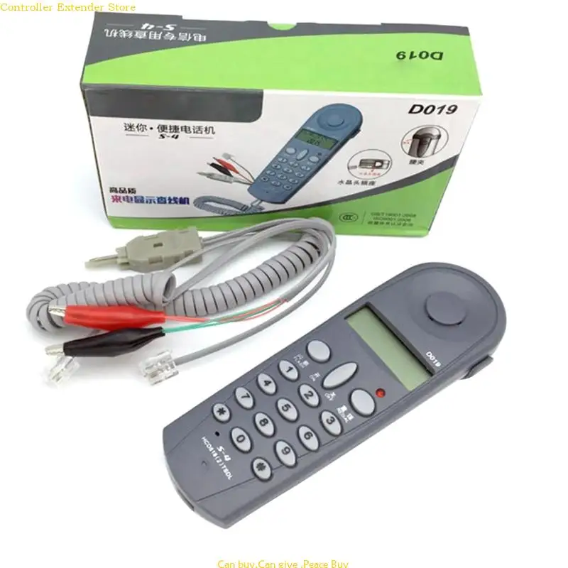 D019 Test Telephone Set Corded Landline Phone Not Need Battery Tesing Phone Easy to Use for Home and Office Use