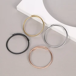 High Quality Stainless Steel Waterproof Durable Non Fading Metal Jewelry Minimalist  Elasticity Open Bracelet Women's Daily gift