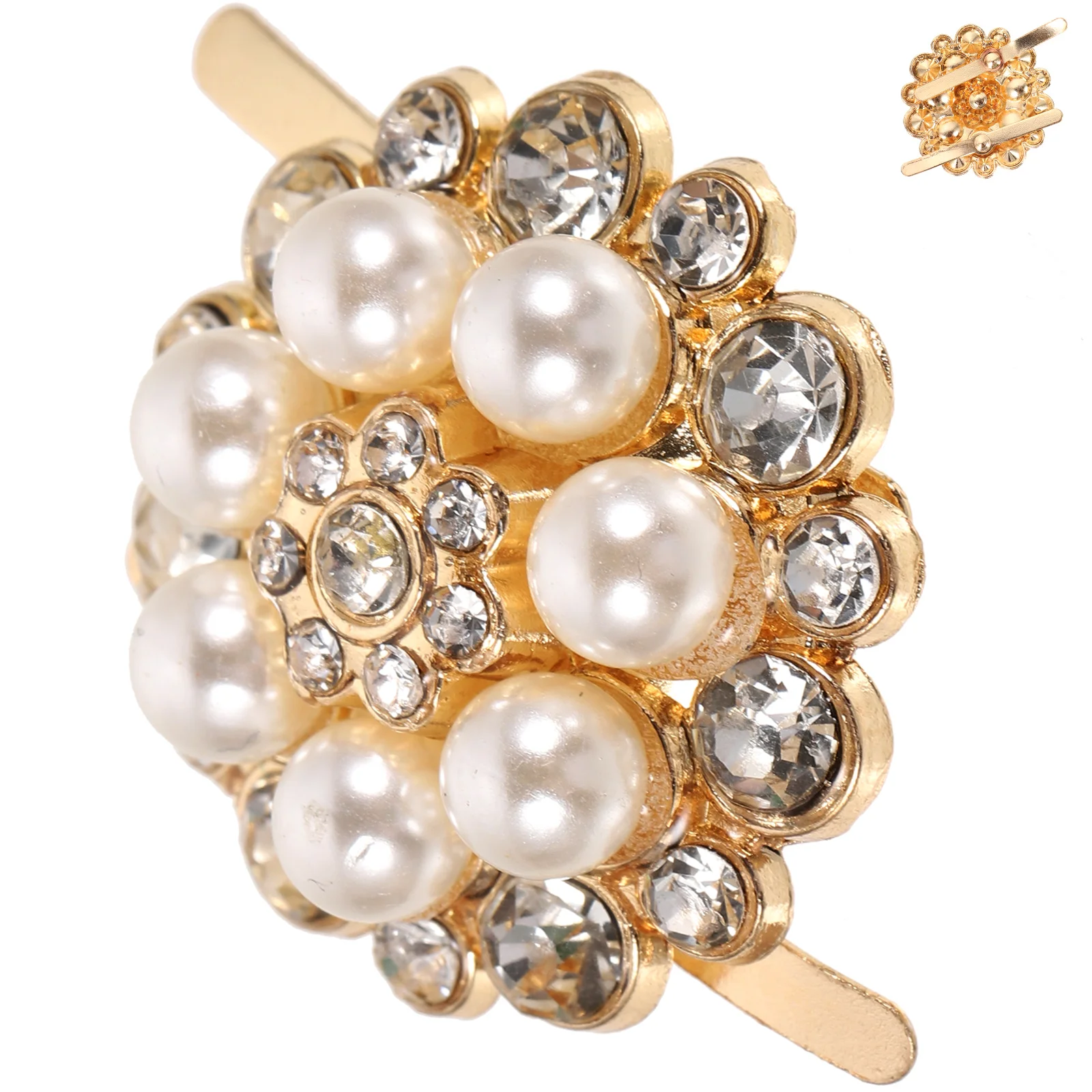 

Pearl Flower Shoe Clips Elegant Crystal Decorations For Women Bridal Shoes Removable Shoe Jewelry Wedding Accessories