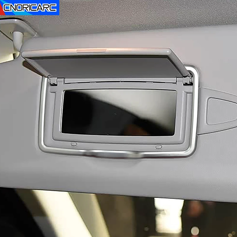 For Mercedes Benz ML CLA GLE GLC A B C E Class Car Console Cosmetic Mirror Frame Decoration Sticker Trim Interior Accessories
