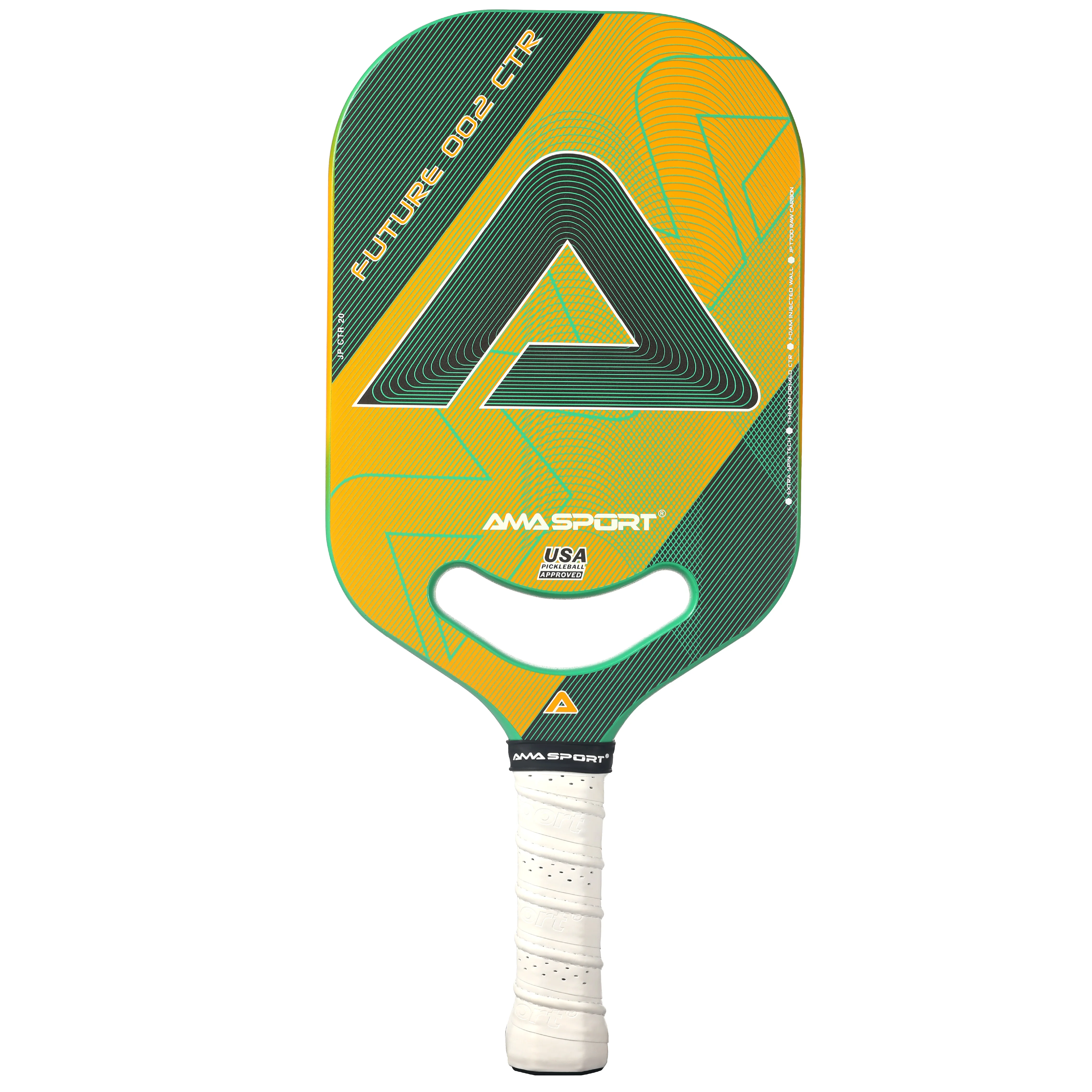 AMA SPORT FUTURE 002 Toray T700 Carbon Pickleball Paddle 13mm Multi-Layered core Edgeless Technology For Competitive Play Racket