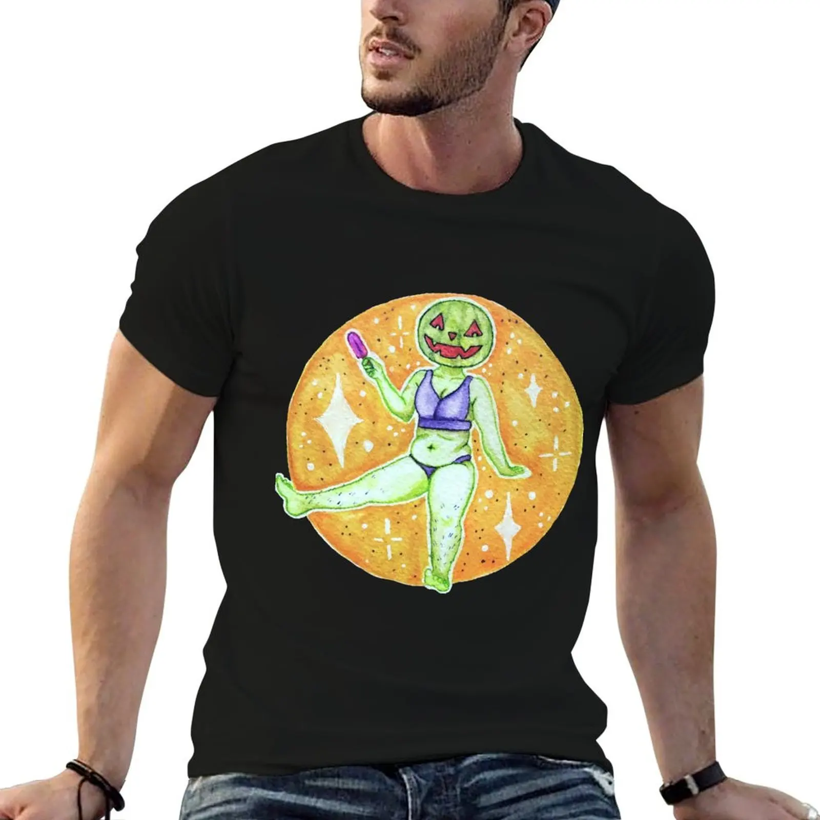 

Haunted Melon T-Shirt cute tops graphic t shirts sports fans slim fit t shirts for men