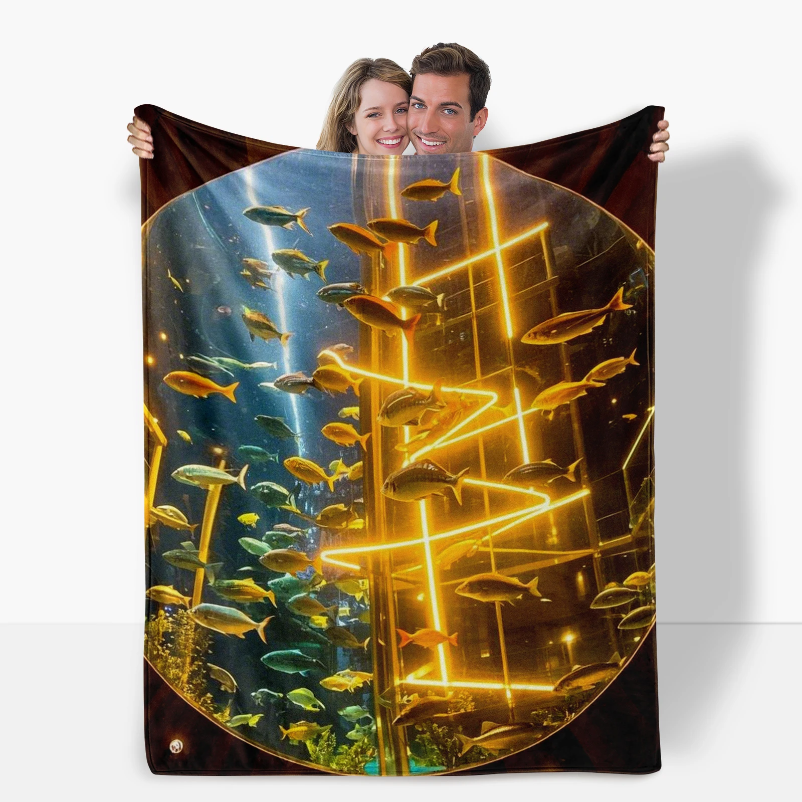 United States Aquarium Ideal For Gatherings With Friends This Fashionable And Comfortable Blanket Adds A Touch Of Style