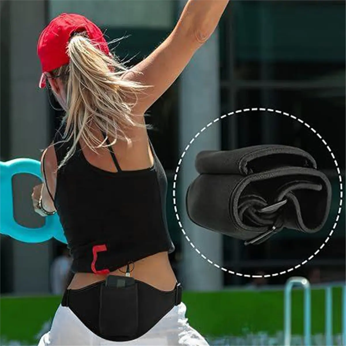2 Pack Mic Belt Improved Adjustability Comfortability Durability for Fitness Instructors, Fitness Class,Public Speaking