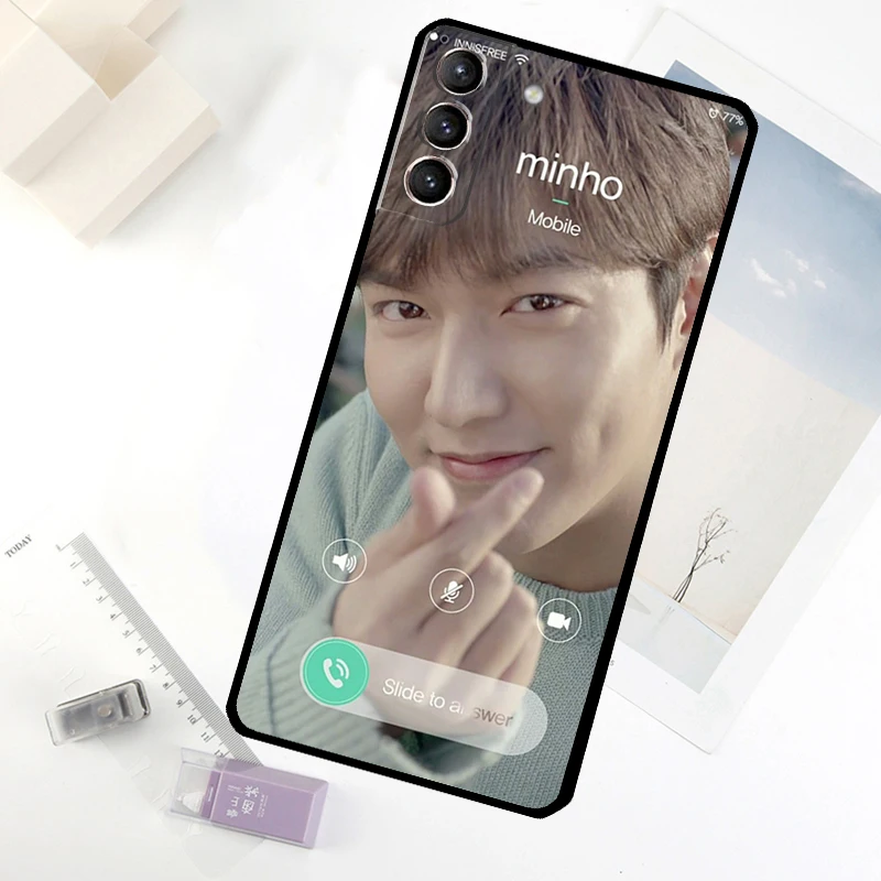 Lee Min Ho Star حافظة لهاتف سامسونج جالاكسي S25 S24 S23 S22 S21 S20 Ultra S9 S10 Plus S23 FE S24 FE