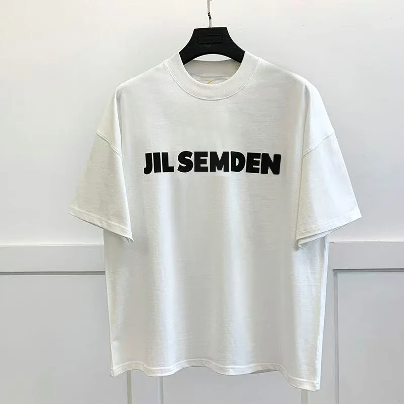2024 Men's and Women's T-shirts Heavy Cotton T-shirts Fashion Leisure Sports Brand T-shirts Minimalist Top Jacket