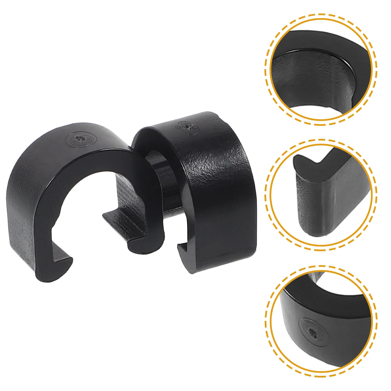 

40Pcs C Shape Clip Bicycle Cable Clamp for Road Bike Derailleur Shifter Brake Housing Guide Alloy Tube Clip Easy Install