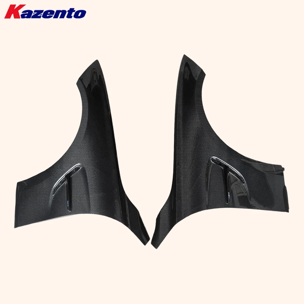 For BMW 4 Series 2014-2020 F32 F33 F36 Carbon LY Style Front Side Vented Fender W/Emblems