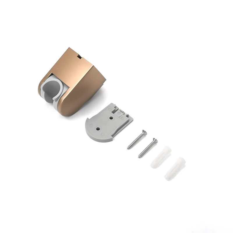 Support de douche à main ABS réglable, support mural en Chrome brossé or Rose brossé or brossé finitions noir mat