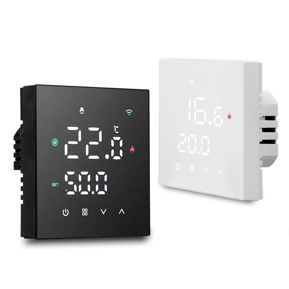 WiFi-Enabled Thermostat Compatible With For Tuya And For Smart Life For Programmable Floor Heating Schedules And Voice Control