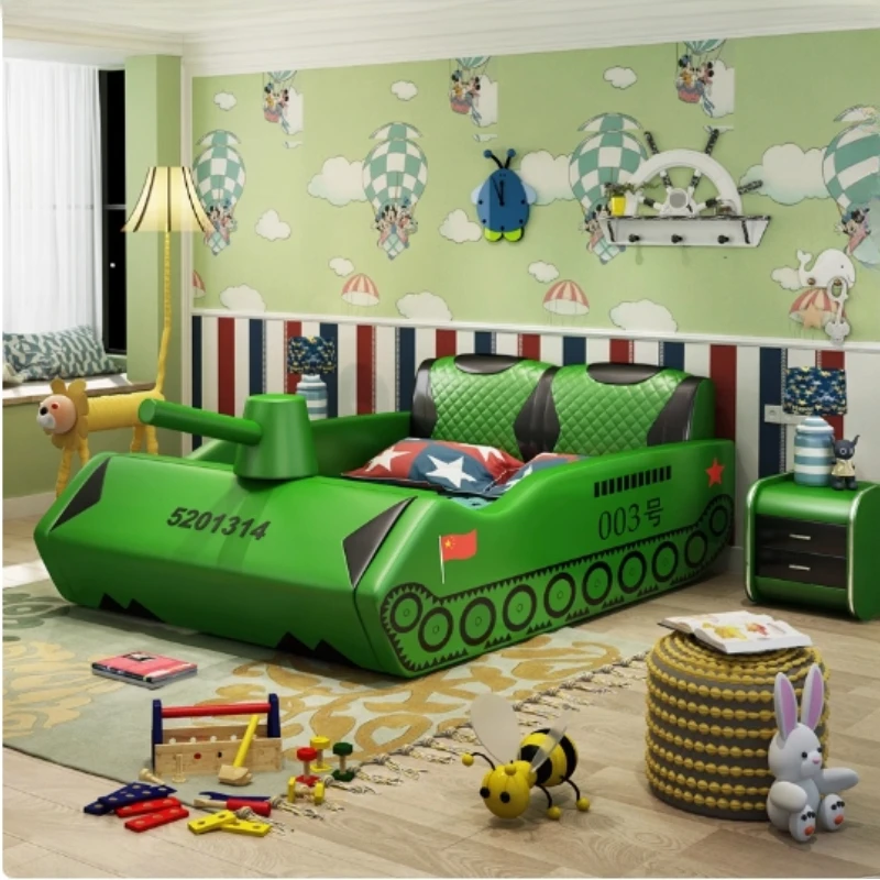 

Modern Luxury Kids Bed Headboard Frame Full King Size Twin Queen Children Beds Wooden Modern Cama De Casal Bedroom Furniture