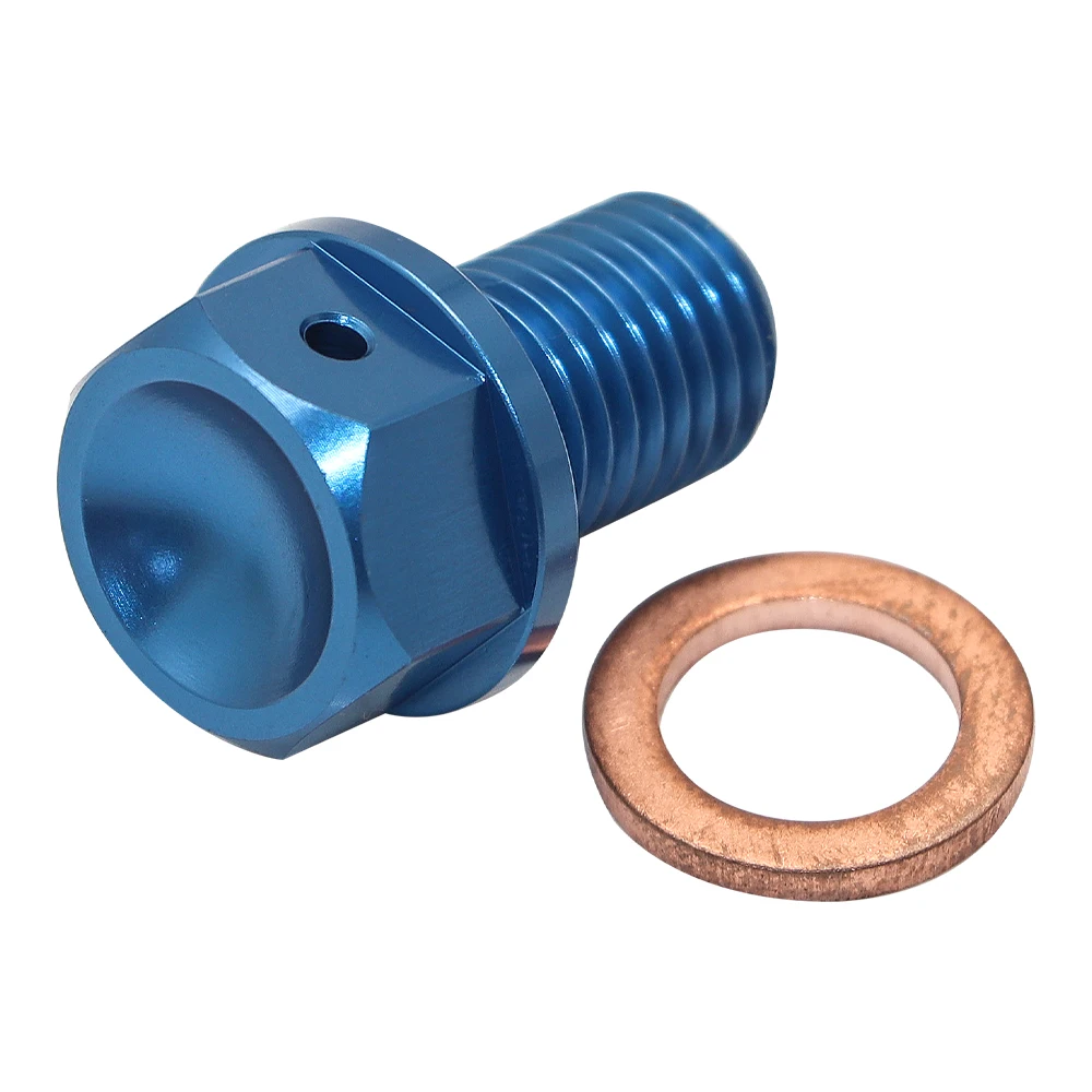 M10x1.25 Power Magnetic Oil Drain Plug Bolt Supm Plug For Yamaha WR250F WR450F YZ250F 250FX 450F 450FX,  ATV YFZ450 YFZ450R