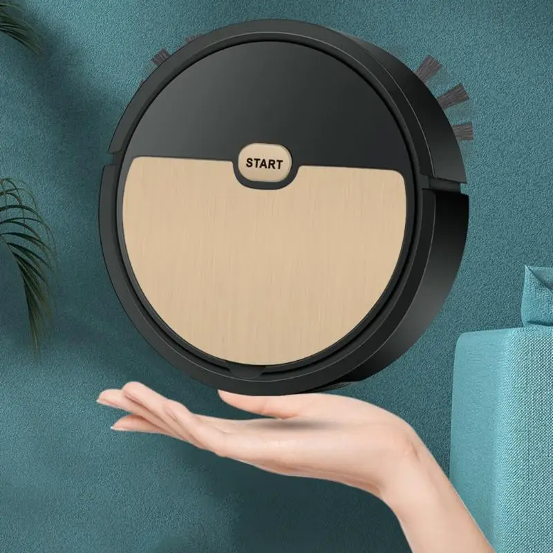 D0AB Robot Máy hút bụi hút mạnh, thời gian chạy 60 phút, yên tĩnh, mỏng, (màu đen đen)