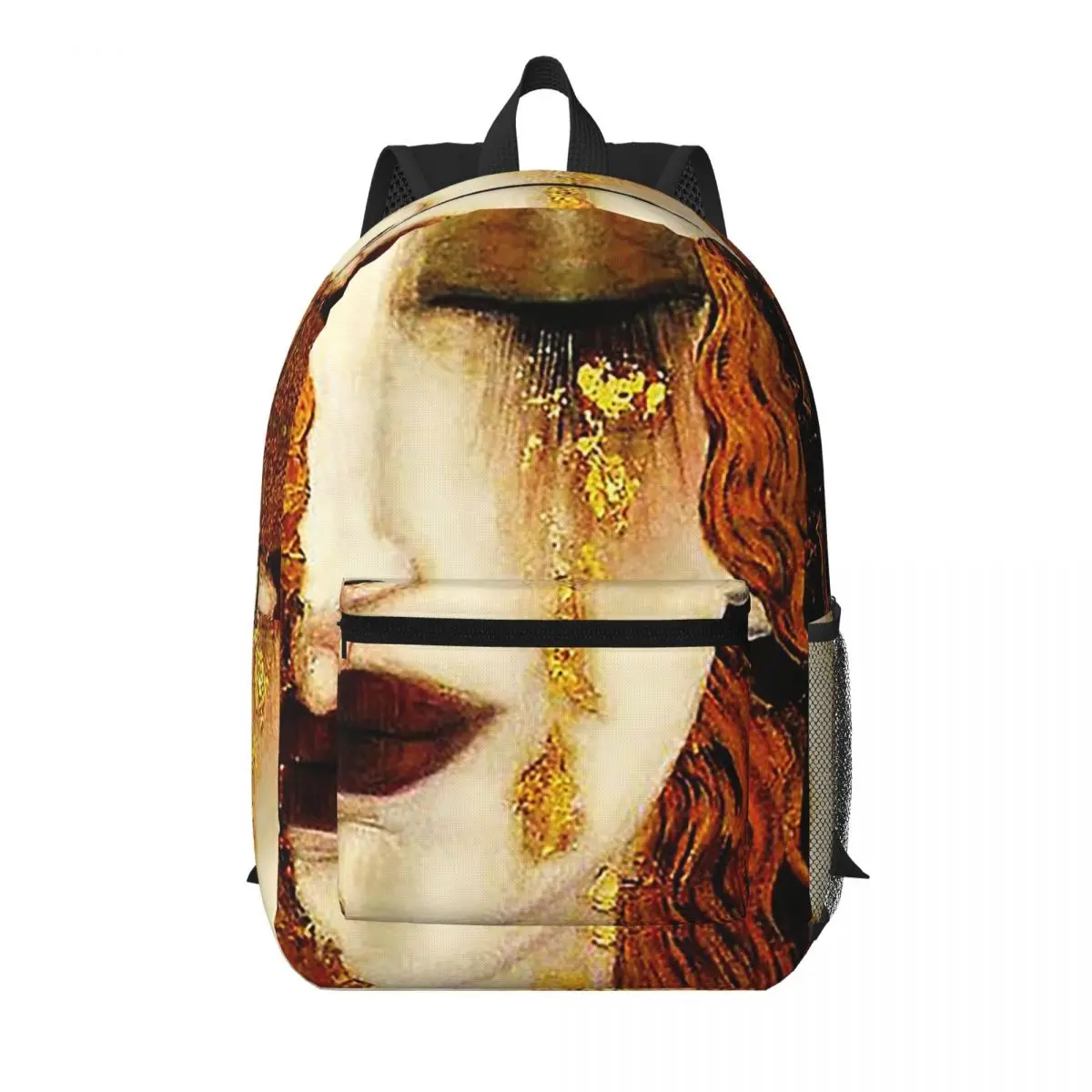 

Klimt Golden T Student Backpack School Bag Hiking Travel Daypack for Men Women Bookbag Shoulder Bags