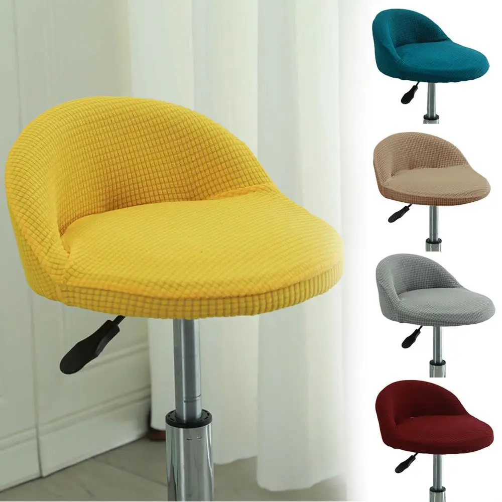 

Bar Counter Swivel Chair Cover Washable Removable Universal Chair Covers Modern Wear-Resistant Dining Stretch Stool Slipcover