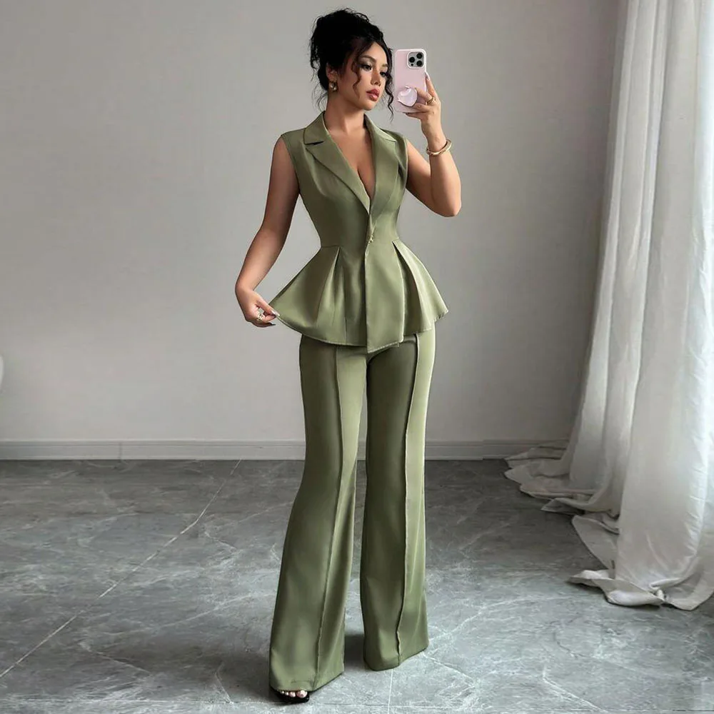 

Красивые женские костюмы высокого качества для торжественных случаев с вырезом на воротнике, специальная дизайнерская женская одежда по индивидуальному заказу, стильная классика 2025 г.