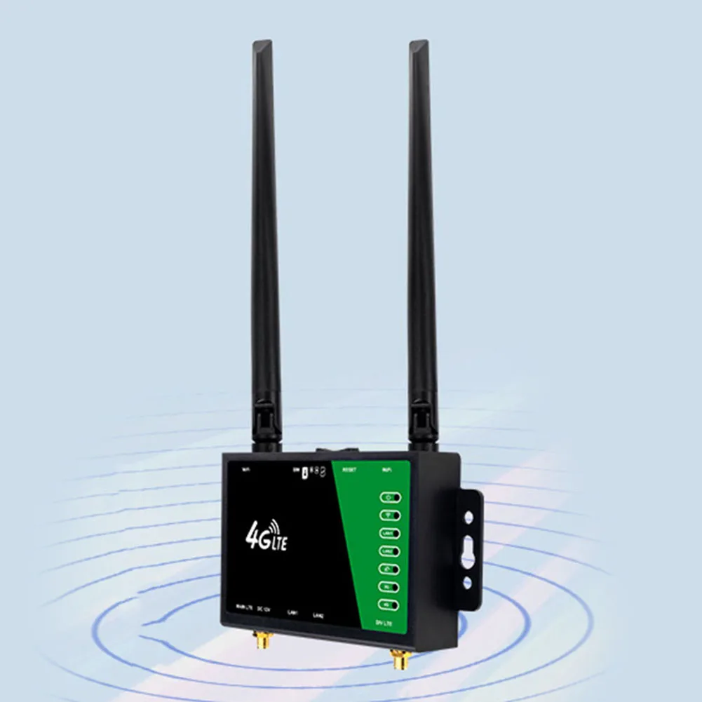 WiFi Router with SIM Card Slot 4 Antennas 4G LTE CPE Router 150Mbps Firewall Protection Modem Router for Home Office