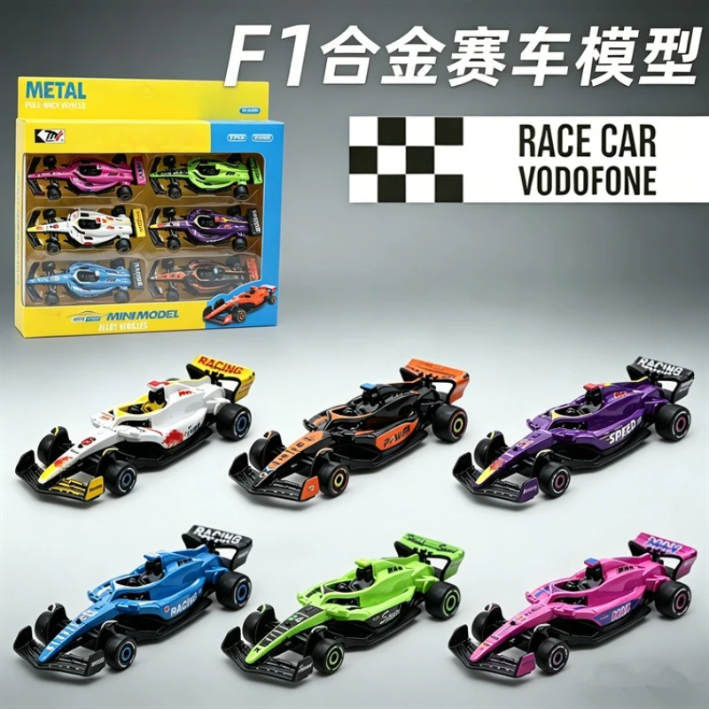 

1:60 F1 Formula Racing Car Alloy Vehicle Model Children's Simulation Alloy Pocket Mini Alloy Car Model Gift Series