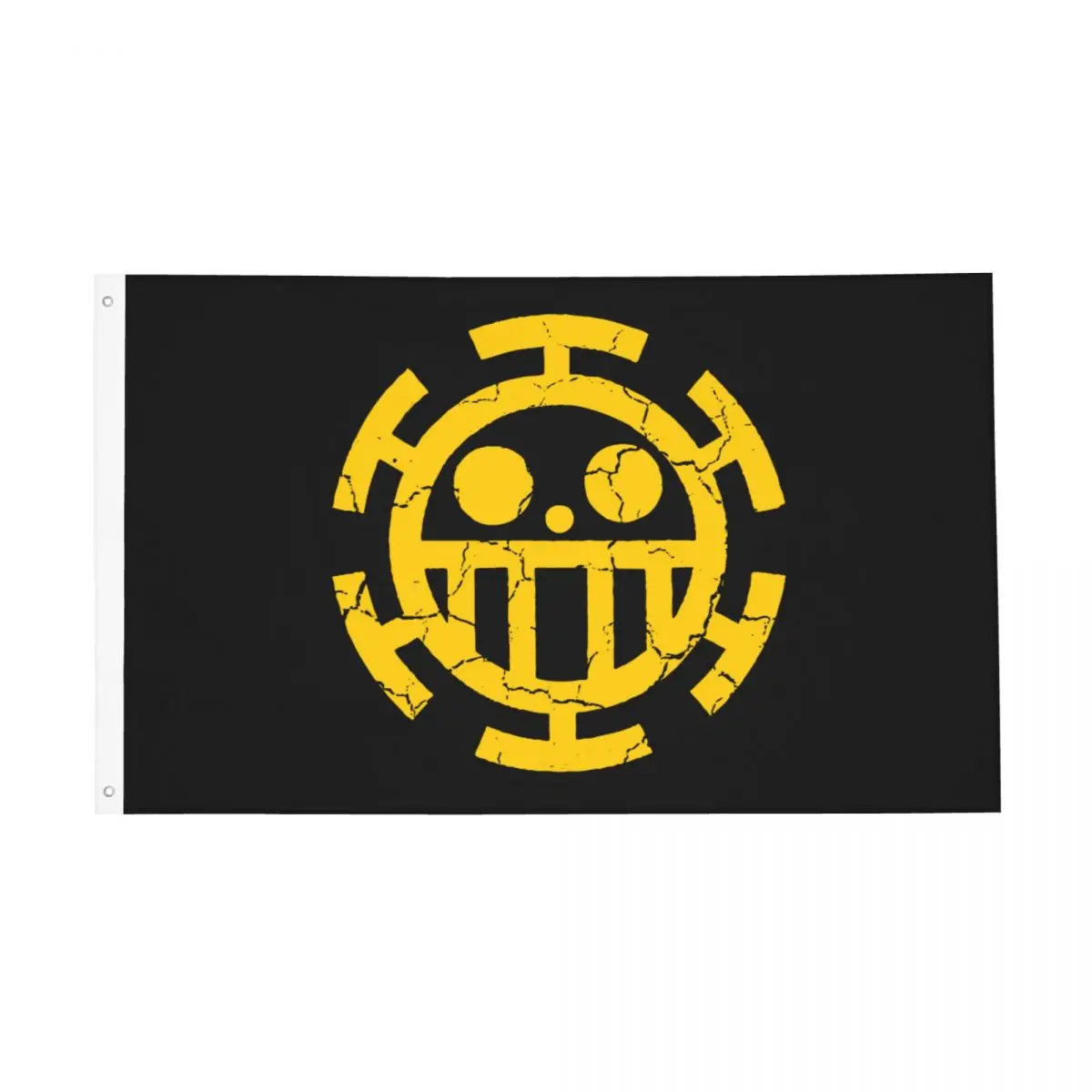 

Trafalgar Law One Piece Anime Flag Indoor Outdoor Banner Polyester Decoration Double Sided 60x90 90x150cm Flags