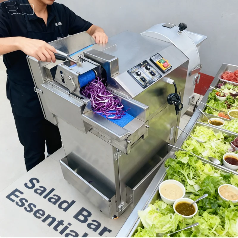 

Stainless Steel Fruit Vegetable Dicer and Slicer Cutting Machine Commercial Vegetable Cutting Machine