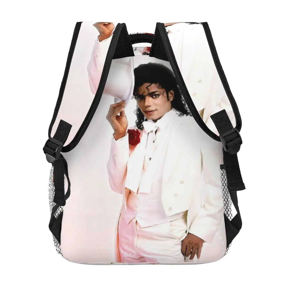 Michael Jackson mochila para meninas meninos viagem mochila Mochilas para saco escolar adolescente