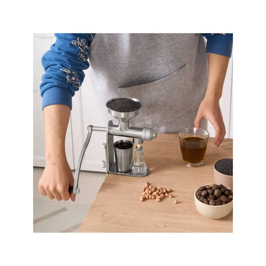 

Manual Oil Press Machine, Stainless Steel Oil Extractor Machine, Detachable Oil Presser For Effortless Cleaning, Household Oil