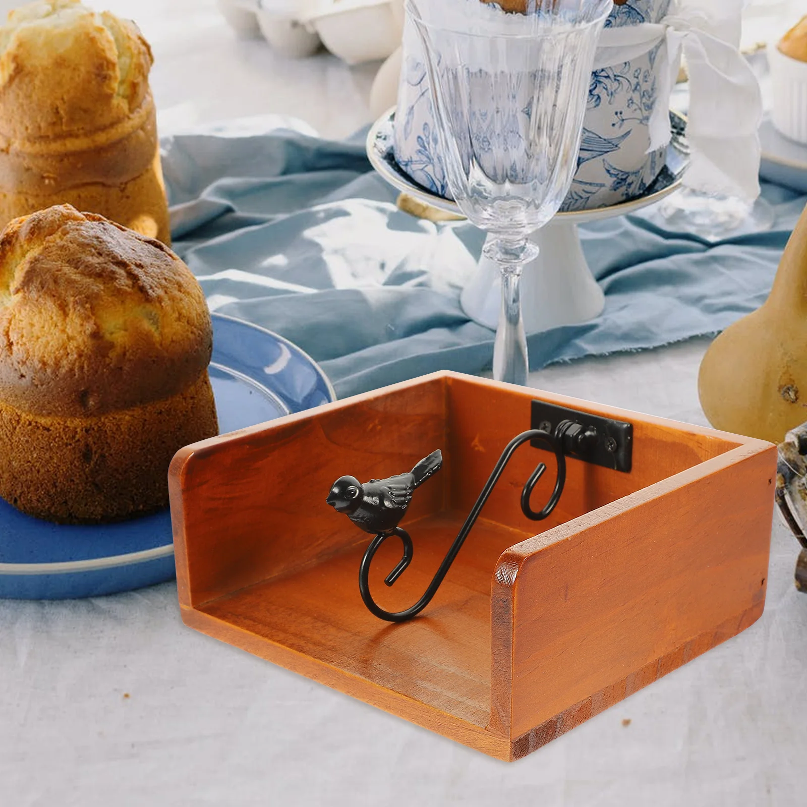 

1pc Holder Metal Tissue Paper Stand For Organizer Kitchen Restaurant Table Decor Napkin Napkin Holders For Kitchen Organizer