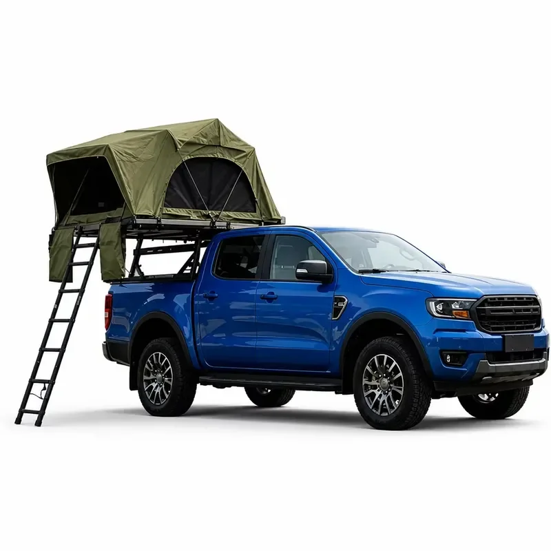 Desert Water Resistant Quick Setup UV 2 3 Person Foldable Soft Top Rooftop Tent Hardshell for SUV Jeep Pickup Truck