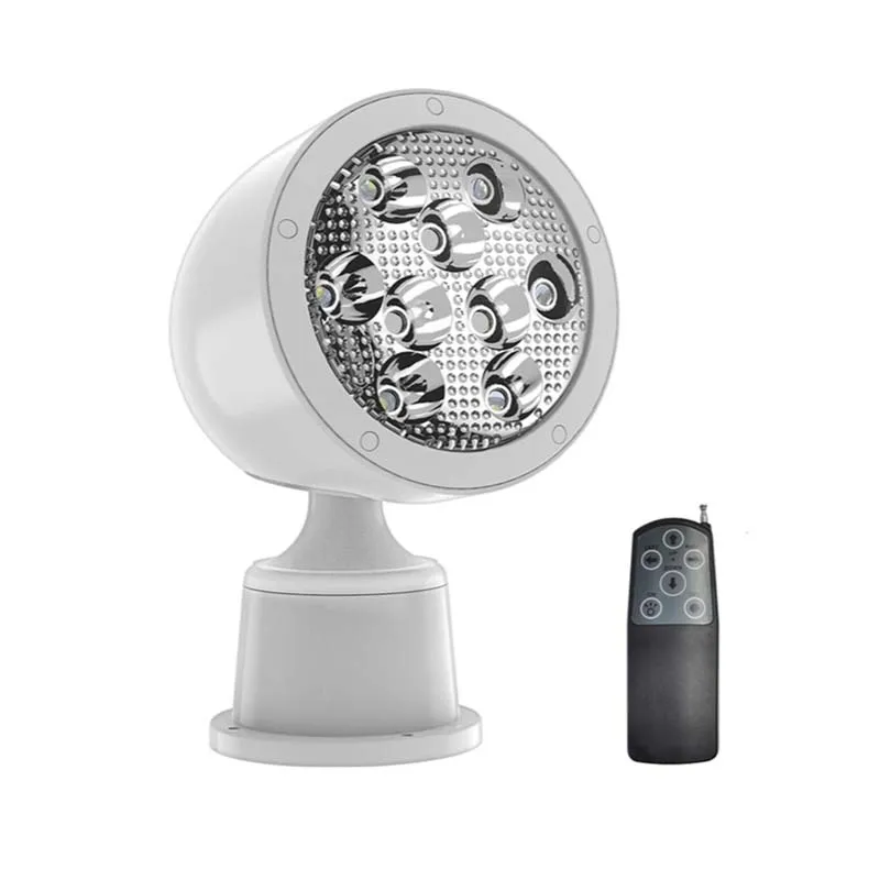 Wireless Remote Control LED Searchlight Waterproof Marine Boat Yacht Ship Caravan Trailer Spot Light 45W Marine LED Search Light