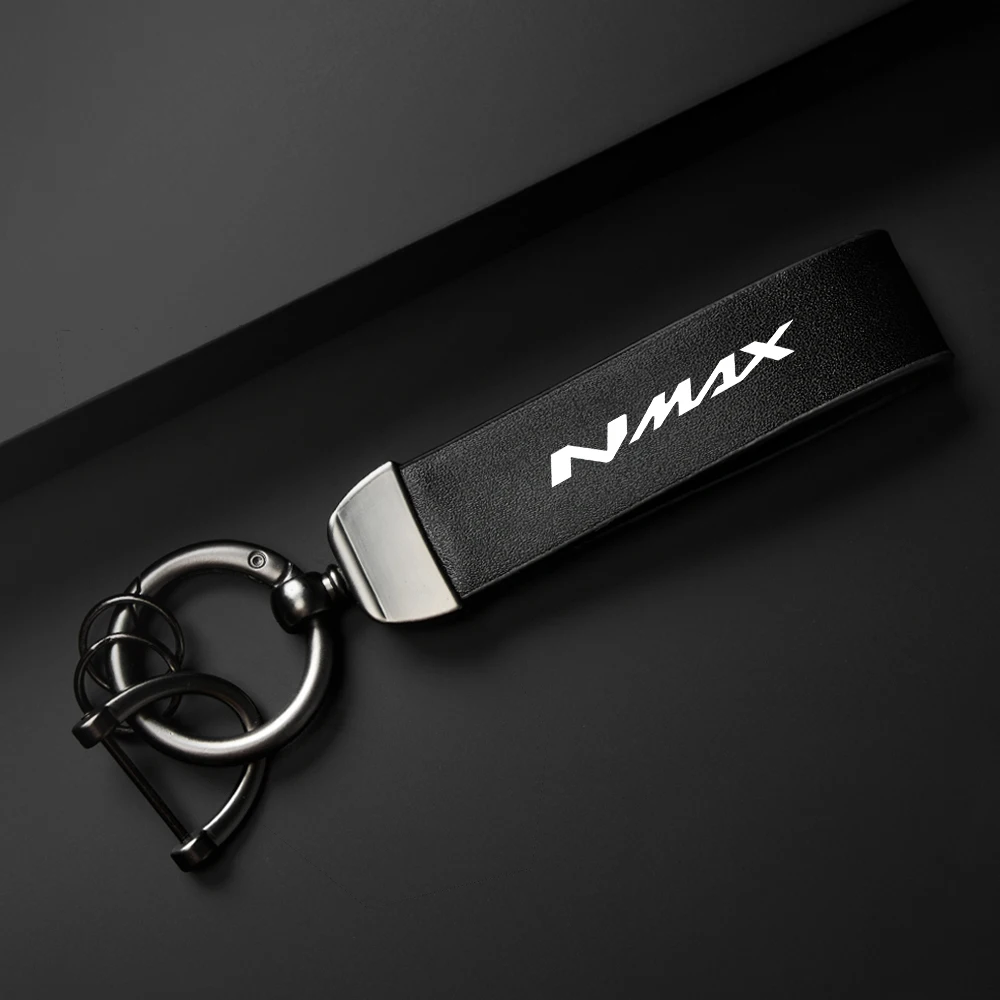 

For Yamaha Nmax N-max 125 155 160 2017 2018 2019 2020 2021 Motorcycle High-Grade leather Keychain Holder Keyring