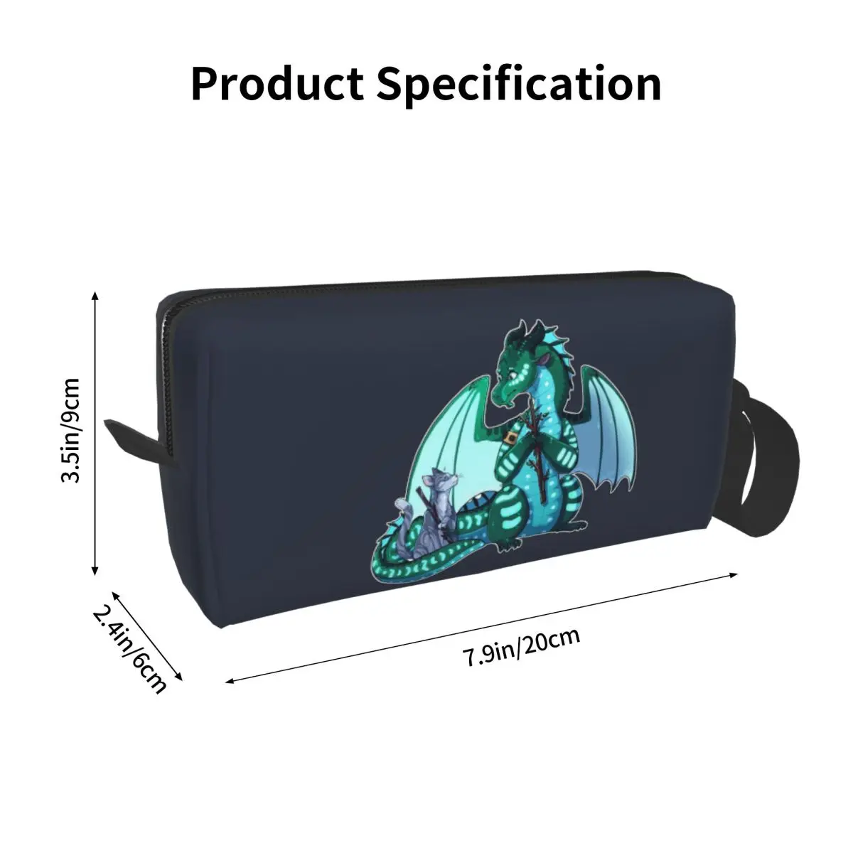 Wings Of Fire and Warriors Turtle And Jayfeather Pencil Case for Kids Pen Box Pencil Bag Stationery Supplies Women Cosmetic Bag