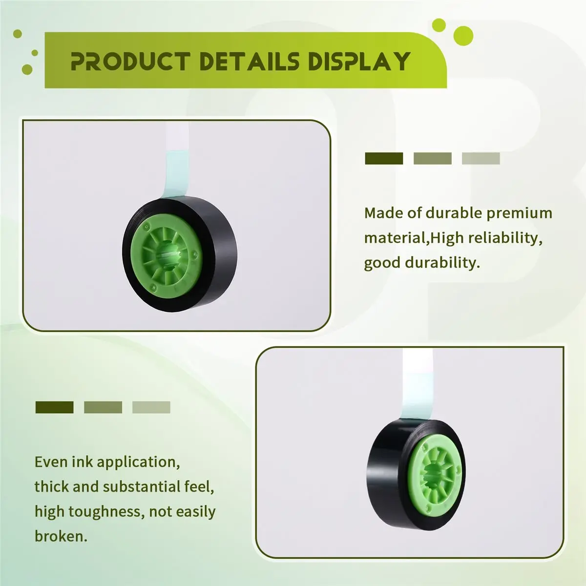 1PCS BZ-300BK -IR300B MAX Label Ribbon for LETATWIN Electronic Lettering Machine -370E -380A -550A Label Maker