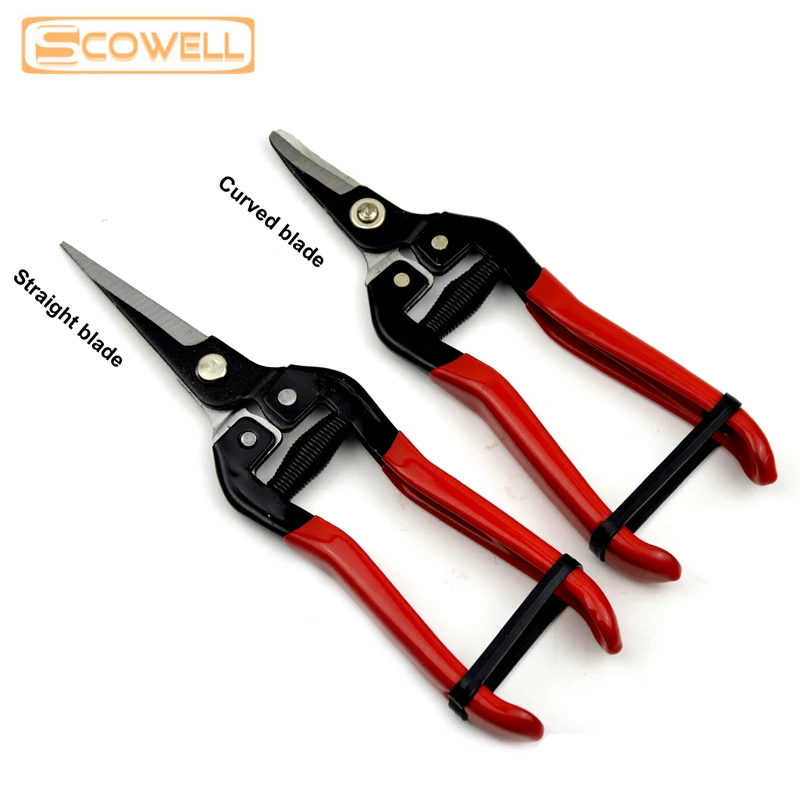 

6" Pruning Shear HCS Garden Scissors Fruit Picking Snips Grape Pruning Shears Orrange Prunner Tomato Scissors DIY Garden Tools