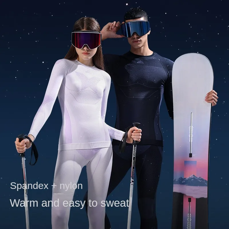 Men/Women Quick Drying Ski Underwear Warm Breathable Sweatwicking Outdoor Sports Cycling Skiing Compressed Underwear