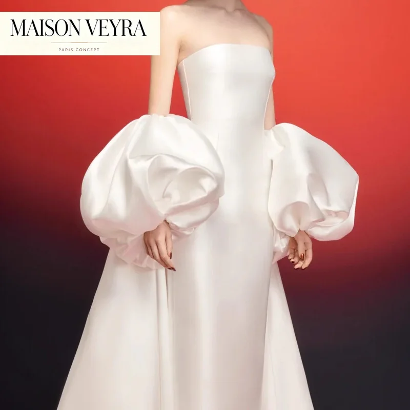 chic-fashion-puffy-short-sleeves-wedding-dress-accessory-removeable-lantern-shaped-bride-satin-sleeves-women-bridal-party-sleeve