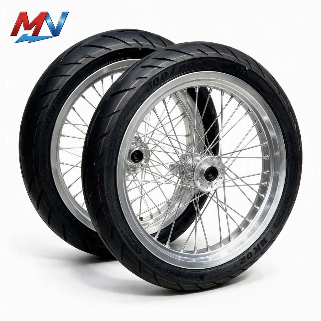 17 Inch Road Wheel Set 70 90 90 80 Supermoto Tires Performance Modification Parts For SurRon Light Bee Talaria LBX