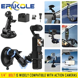 Caméra voiture prompt ket pour DJI Osmo Pocket 3 Accessoires-voiture ventouse support de montage stable pour Pocket Action série Insta-360