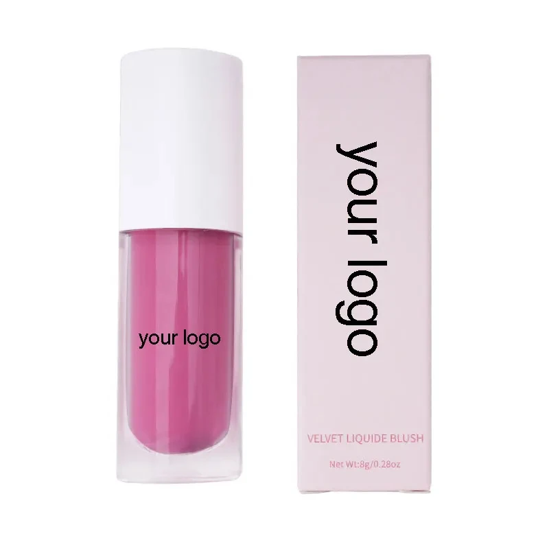 Fard liquido per il viso OEM Trucco opaco a lunga durata Fard per contorno guance naturale Illumina la tinta delle labbra delle guance Cosmetici Logo personalizzato