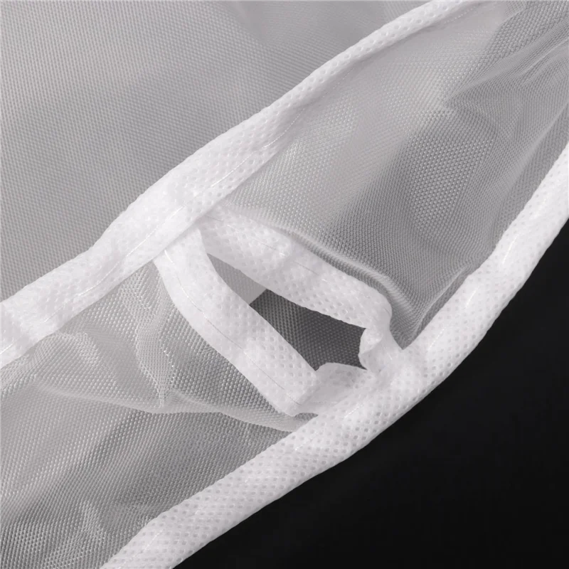 AS96-10 ピースガーメントバッグホワイトショルダーカバー襟、スーツカバー透明防塵