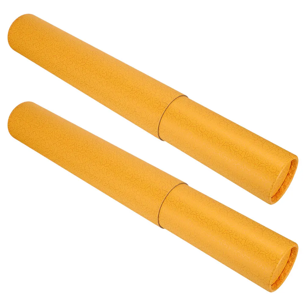 2 قطعة صندوق التمرير اللوحة الصينية الخط الفن تخزين أنبوب سميكة التعبئة والتغليف الفاخرة للأعمال الفنية والخط حجم واسع #4