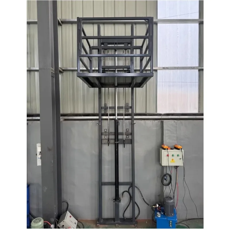 500KG-800KG Capacity Residential Home Elevator Hydraulic Drive,Compact Low Noise Design Safe & Durable for 2-12 Floors Duplex